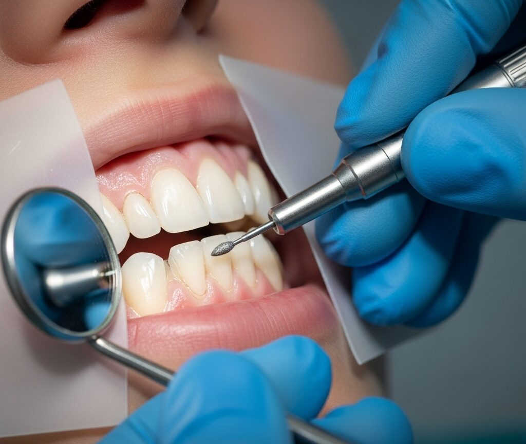 Minimal tooth preparation for cosmetic veneers to preserve enamel